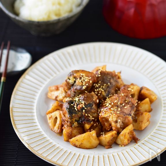 材料2つ・調味料2つ。気絶級！鯖みそ竜田の麻辣炒め。#鯖缶