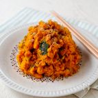 マヨなし！味噌の【和風かぼちゃサラダ】植物油・砂糖不使用