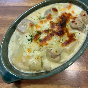 くだもの大好き🧡の作ってみた!投稿(チキンとポテトのクリーミーグラタン)