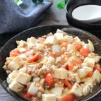 これは美味しい組み合わせ♡新玉ねぎとトマト入り麻婆豆腐
