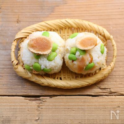 枝豆とたらこの白だしおにぎり