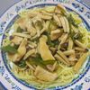ひろんの作ってみた!投稿(鶏むね肉で♪【青椒肉絲あんかけ焼きそば】)