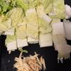 鯖水煮缶でピリ辛豆乳スープの工程1