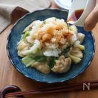 鶏肉と長ネギのおろしポン酢蒸し