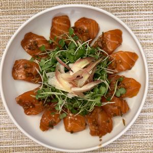アリスの白うさぎの作ってみた!投稿(サーモンのみょうがだれ漬け)
