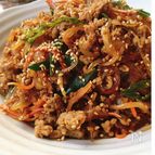 【豚ひき肉のチャプチェ】野菜たっぷり！