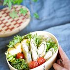 お手軽！満足！お弁当おかず【ささみと大葉の明太春巻き】