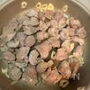 『おつまみに最高！』砂肝と椎茸とピーマンのにんにくポン酢炒めの工程4