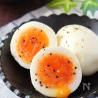 ラーメンやおつまみにも！半熟とろ～り♡塩だれペッパー味玉