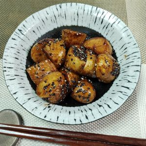 M＊Pの作ってみた!投稿(ほくほく止まらない♪新じゃがの甘じょっぱ味噌バター炒め)