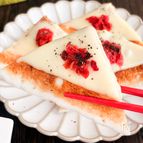「3分おつまみ」はんぺんの梅チーズ焼き