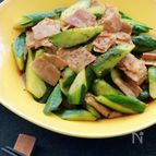 材料2つ！調味料1つ！きゅうりと豚肉のがっつり焼肉のたれ炒め