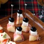 クリスマスに！洋梨と生ハムのピンチョス