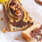 米粉のマーブルバナナケーキ【砂糖・乳製品不使用】