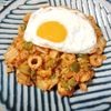 M＊Pの作ってみた!投稿(お昼ごはんにちょうど良いちくわのキムチチャーハン)