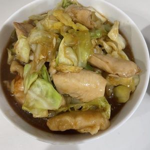 yの作ってみた!投稿(白ご飯必須！鶏むね肉とキャベツのオイスター炒め)