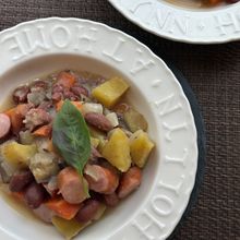 金時豆と秋の野菜の食べるスープ