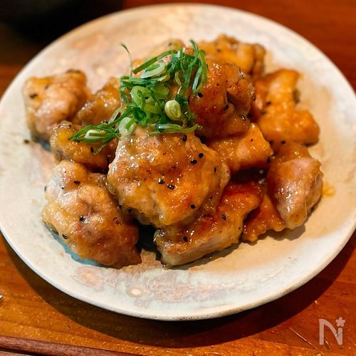 ただ焼いて混ぜるだけ。【鶏モモのはちみつ味噌和え】