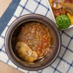 かけてもそのままでも◎スープジャーの煮込みハンバーグ弁当