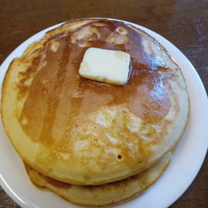 907307の作ってみた!投稿(はちみつクリームチーズパンケーキ)