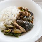 揚げずに麻婆茄子