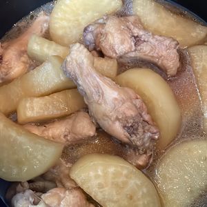 咲月の作ってみた!投稿(大根と手羽元の《にんにく香る♡こってり煮》)