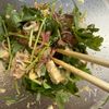 サバと三つ葉の薬味ナッツ和えの工程4