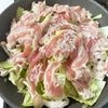 【豚バラとキャベツのうま塩蒸し】にんにく香るやみつきだれの工程2