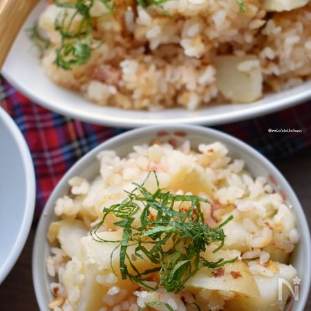 牛乳消費 相性抜群 じゃが芋とタラコの牛乳炊き込みご飯 By 美桜 レシピサイト Nadia ナディア プロの料理家のおいしいレシピ