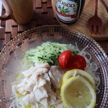 オリーブオイル香る塩鶏ソーメン