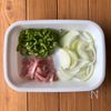 別茹で不要！【ワンパン激旨ナポリタン】たっぷり2人分♩の工程1