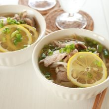 素麺で☆ラムとレモンのフォー