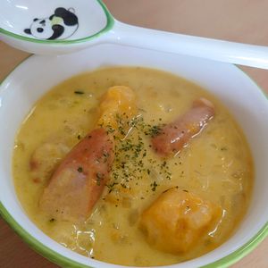まゆのの作ってみた!投稿(秋仕様☆かぼちゃのクリームシチュー☆)