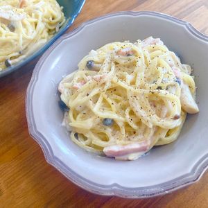 ゆかりの作ってみた!投稿(【ワンパン！きのことベーコンのレモンクリームパスタ】絶品！)