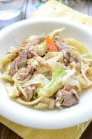 ワンパン簡単【豚こま肉と野菜炒め】一人暮らしに1皿で栄養満点