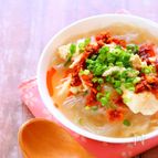【包丁なしで作る簡単スープ】春雨ピリ辛スープの作り方レシピ