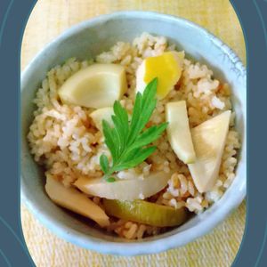 チョロリスの作ってみた!投稿(【たけのこと油揚げの炊き込みごはん】白だしで♪春の炊き込み♡)
