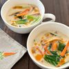 少ない材料で満足！《小松菜とさつま揚げのちゃんぽん風スープ》