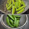 【スナップエンドウの豚肉巻きガーリックソテー】大満足おかず♪の工程1