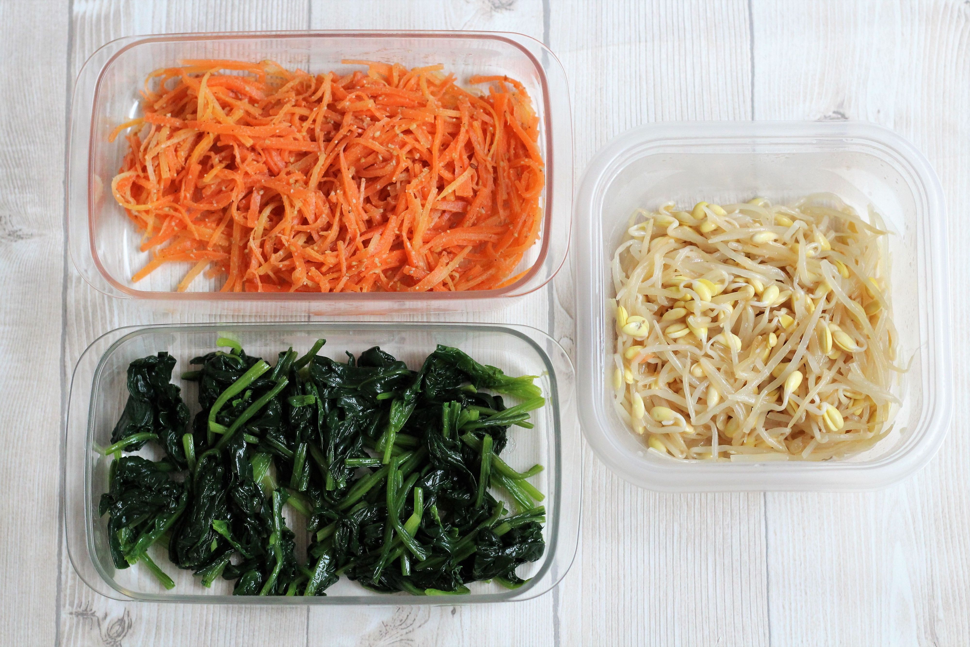 ビビンバにびびんな ♡フライパン1つ！ひき肉でラクうまビビンバ♡【#もやし #ニラ #人参