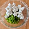 【はんぺんとゴーヤの旨だしわさびマヨ】簡単美味しい組み合わせの工程1