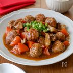 【白米泥棒】揚げずに簡単！肉だんごの酢豚風♪ひき肉で大満足！
