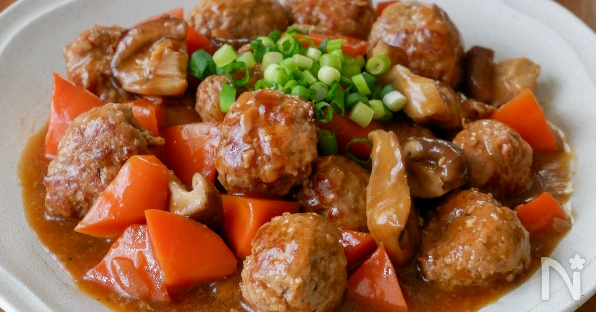 【白米泥棒】揚げずに簡単！肉だんごの酢豚風♪ひき肉で大満足！