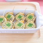 いんげんと薄焼きたまごのロール巻き　一正蒲鉾『うすさつ』使用
