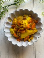 ひよこ豆のスパイス炒め
