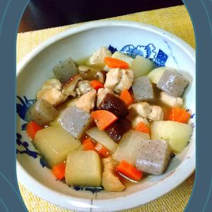 チョロリスの作ってみた!投稿(【鶏と根菜の煮物】ただただ美味しく食べたい。味しみ和食♡)