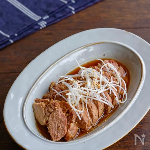 うどんスープで作る！！レンジでできちゃううまだし煮豚