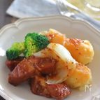 圧力鍋で時短！簡単！！豚とじゃがいものハニーマスタード煮