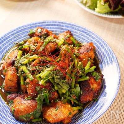 ご飯がすすむ！鶏むね肉の香味甘辛ニラダレ