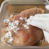 【レンジで5分!むね肉の照り焼きチキン】簡単レシピ♡の下準備